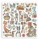 Stamperia Scrapbooking Pad 8"X8" 10/Pkg Furry Friends