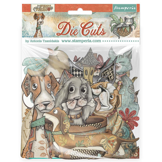 Stamperia Die cuts assorted - Furry Friends
