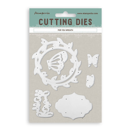 Stamperia Cutting Dies for paper crafting A6 - For You Wreath