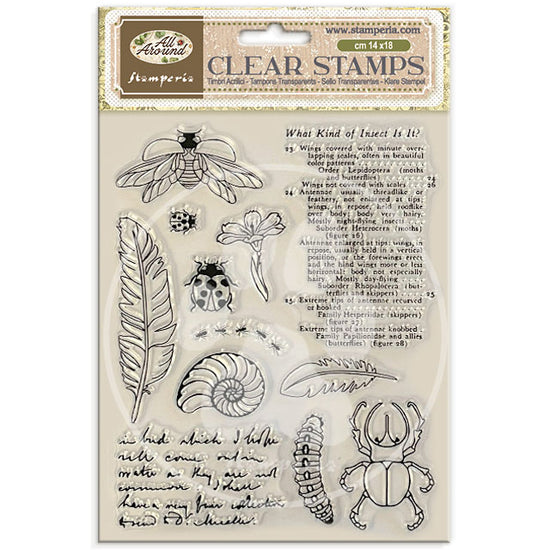 Stamperia Decorative Acrylic stamp design for Art and Craft cm 14x18 - All Around