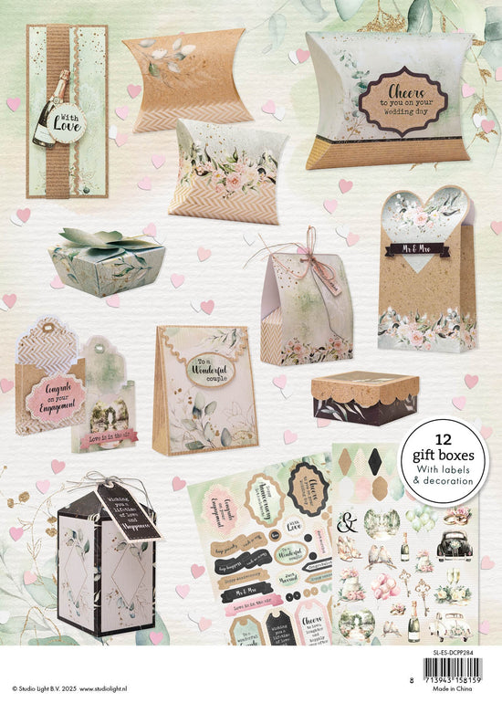 Studio Light Cheers To Love Die-Cut Designer Giftboxes 294x210x9mm
