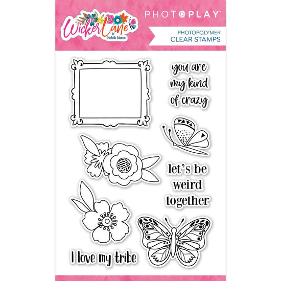 PhotoPlay Photopolymer Clear Stamps And Die Bundle Wicker Lane