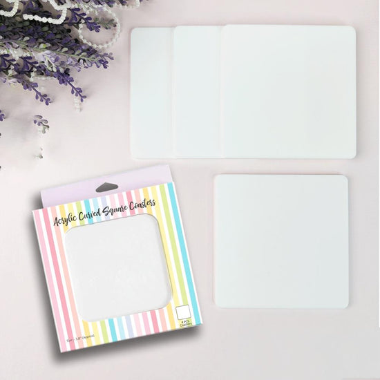 Dress My Craft Acrylic Coasters Curved Square