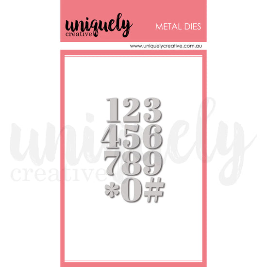 Uniquely Creative OH SO LOVELY SERIF NUMBER DIE