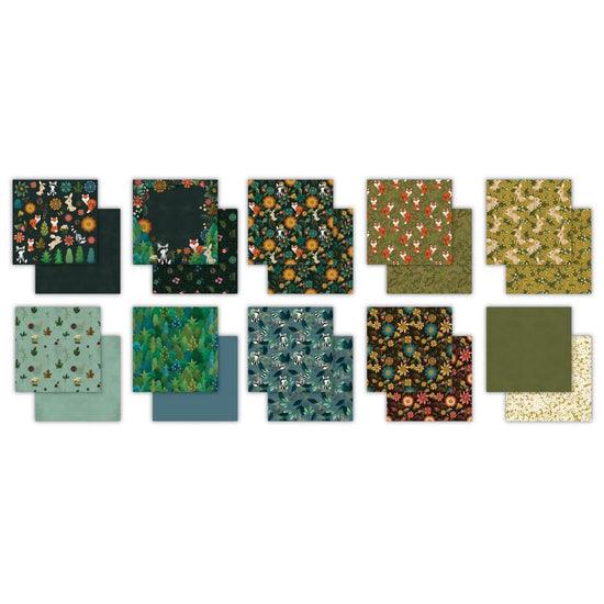 Craft Consortium Double-Sided Paper Pad 12"x12" 30/Pkg Through The Trees, 20 Designs