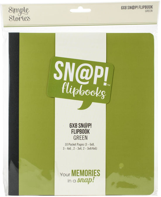 Simple Stories Sn@p! Flipbook 6"X8" Green