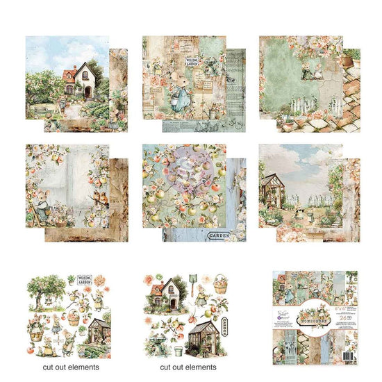 Prima Double-Sided Paper Pad 6"X6" 26/Pkg Homegrown