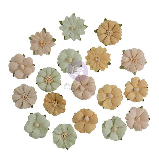 Prima Paper Flowers 18/Pkg Meadow Petals Homegrown