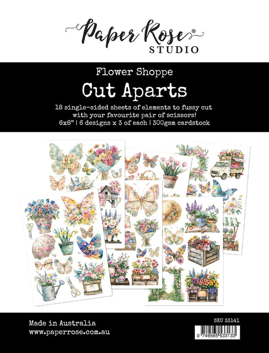 Paper Rose Flower Shoppe Cut Aparts Paper Pack
