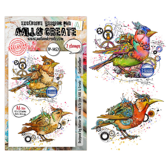 AALL and Create - A6 - Stamp Set - Gearfeather