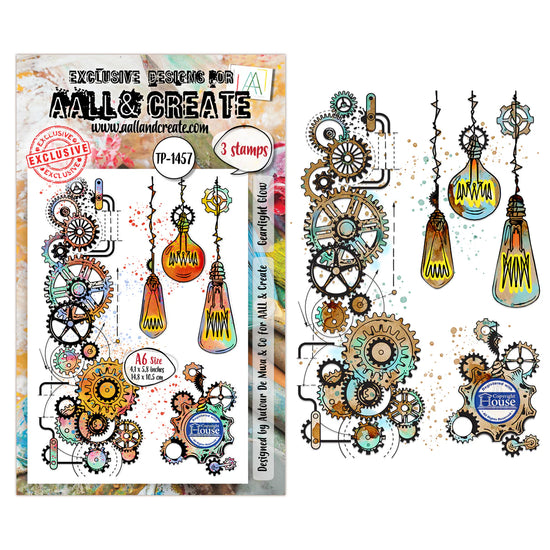 AALL and Create - A6 - Stamp Set - Gearlight Glow