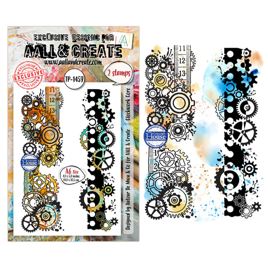 AALL and Create - A6 - Stamp Set - Clockwork Core