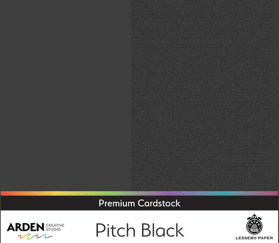 Arden Creative Studio Premium Cardstock 12in x 12in 300gsm Pitch Black