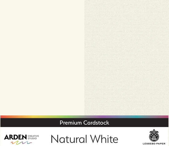 Arden Creative Studio Premium Cardstock 12in x 12in 300gsm Natural White