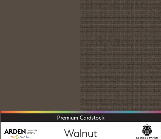 Arden Creative Studio Premium Cardstock 12in x 12in 300gsm Walnut