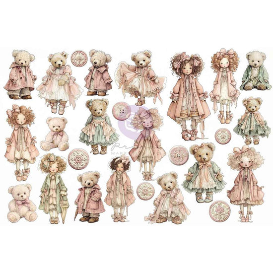 Prima Ephemera 52/pkg Buttons & Keepsakes Cherished Companions