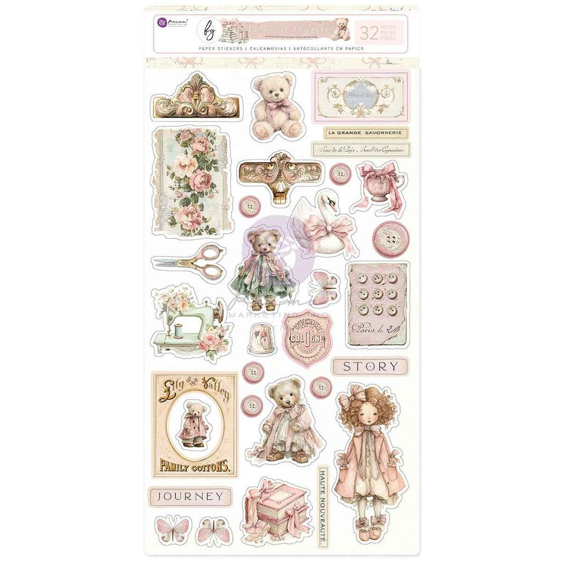 Prima Sticker Prima Stickers 32/pkg Buttons & Keepsakes – Imaginic Scrapbook