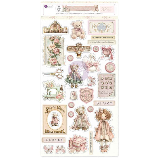 Prima Stickers 32/pkg Buttons & Keepsakes