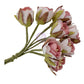 Prima Paper Flowers 8/Pkg Buttons & Keepsakes Tattered Millinery