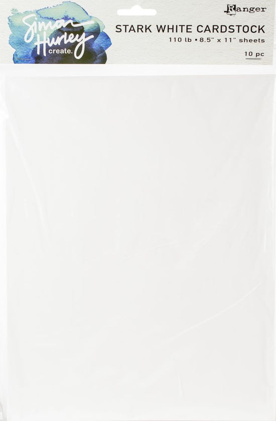Simon Hurley create. 110lbs Cardstock 8.5"X11" 10/Pkg White