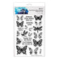 Simon Hurley create. Clear Stamps 6"X9" Blooming Butterflies