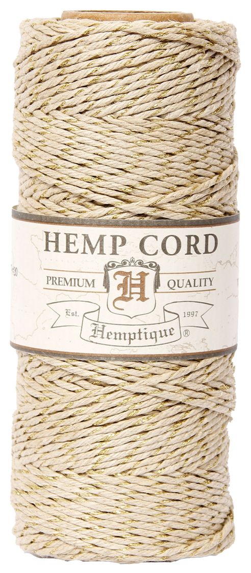 Hemptique Hemp Metallic Cord Spool 20lb 205&