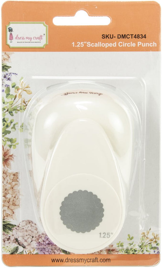 Dress My Craft Paper Punch 1.25” Scalloped Circle