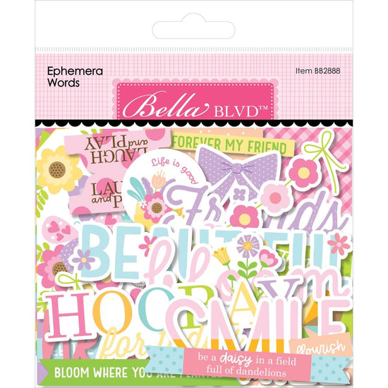 Bella Blvd Cardstock Ephemera Words, Just Because