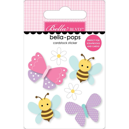 Just Because Bella-Pops 3D Stickers Fluttery