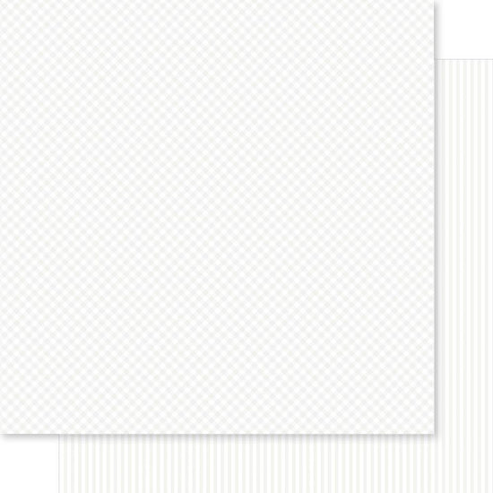 Bella Besties Gingham & Stripes Double-Sided Cardstock 12X12 White