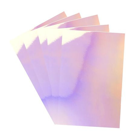 Craft Perfect Gloss Iridescent Mirror Cardstock 8.5"X11" Prismatic Pink