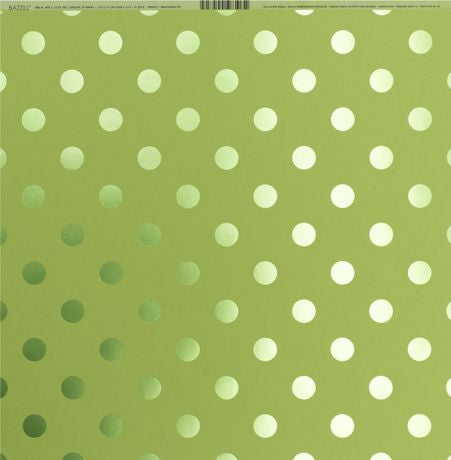 Bazzill Foil Tone On Tone Cardstock 12"X12" Grass