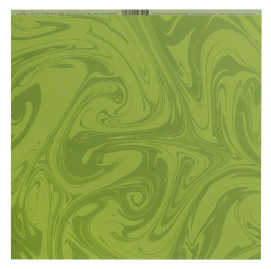 Bazzill Marble Cardstock 12"X12" Grass