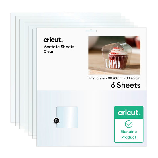 Cricut Acetate Sheets 12x12/Clear