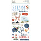Simple Stories Foam Stickers Vintage Sand & Sea