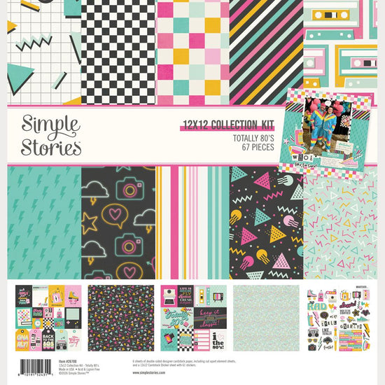 Simple Stories Collection Kit 12"X12" Totally 80’s
