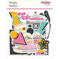 Simple Stories Bits & Pieces Die Cuts Totally 80’s