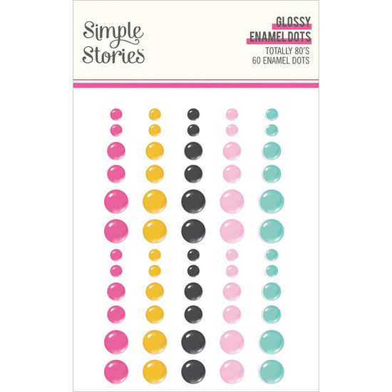 Simple Stories Glossy Enamel Dots Totally 80’s
