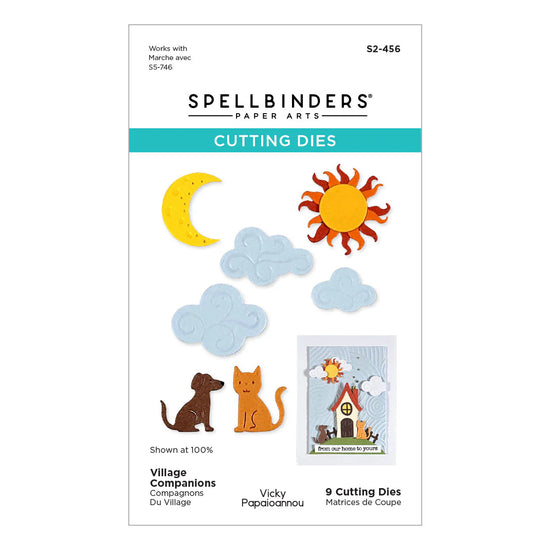 Spellbinders Village Companions Etched Dies by Vicky Papaioannou