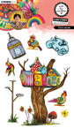 Clear Stamp A Bird Mansion Art by Marlene 8 Pieces