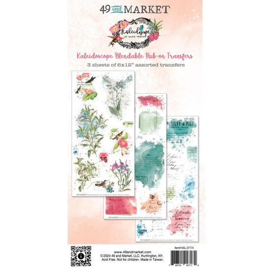 49 And Market Rub-On Transfer Set Blendable Kaleidoscope
