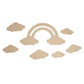 Little Birdie MDF Rainbow Cloud 7/pieces