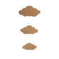 Little Birdie MDF Rainbow Cloud 7/pieces