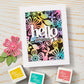 Hero Arts SPRING FLORAL STENCIL FROM THE FRIENDSHIP BLOOMS COLLECTION