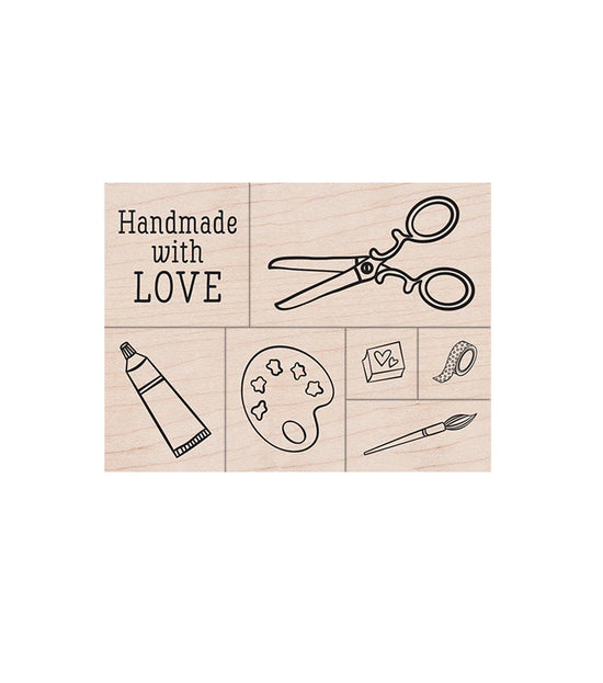 Hero Arts Hero Arts Handmade with Love Wood Stamps