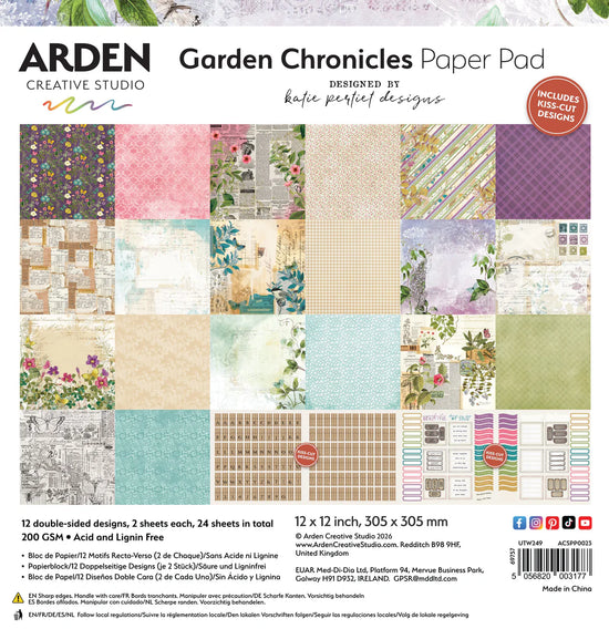 Arden Creative Studio Garden Chronicles 12in x 12in Paper Pad