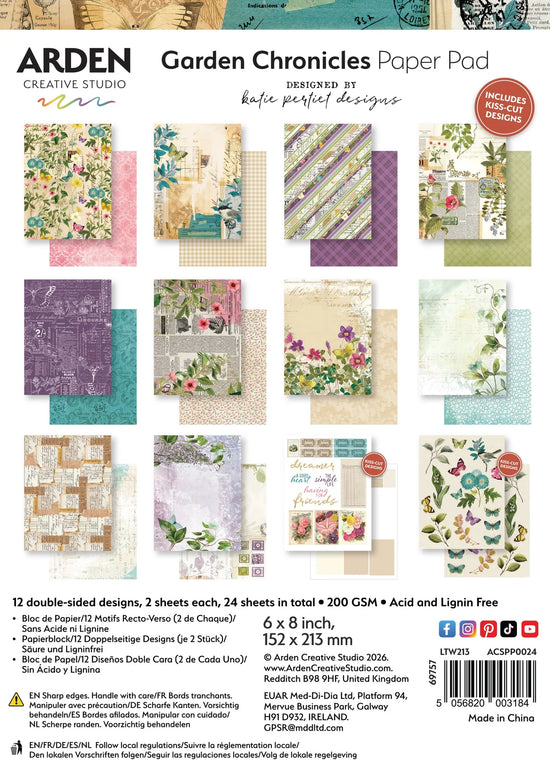 Arden Creative Studio Garden Chronicles 6in x 8in Paper Pad