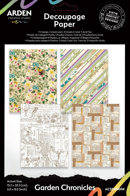 Arden Creative Studio Garden Chronicles 6in x 8in Decoupage Paper