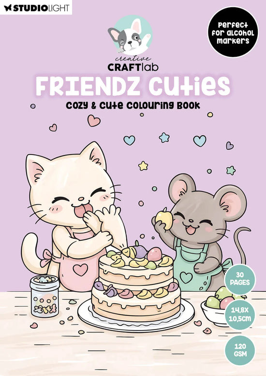 Studio Light Coloring Book Friendz Cuties Friendz 30 Sheets