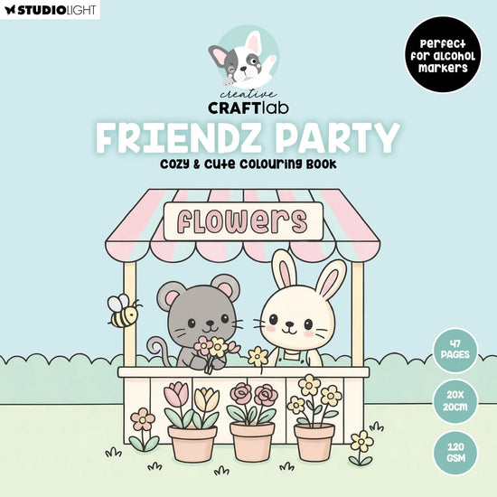 Studio Light Coloring Book Friendz Party Friendz 47 Sheets